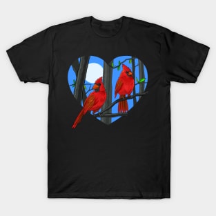 Bird Watcher I Love Cardinal Birds T-Shirt